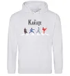 Женская толстовка (худи) The Karate Серый меланж фото