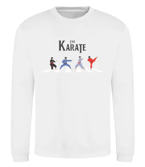 Свитшот The Karate Белый фото