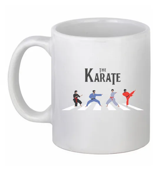Чашка керамическая The Karate Белый фото