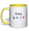 Чашка с цветной ручкой The Karate Лимонный фото