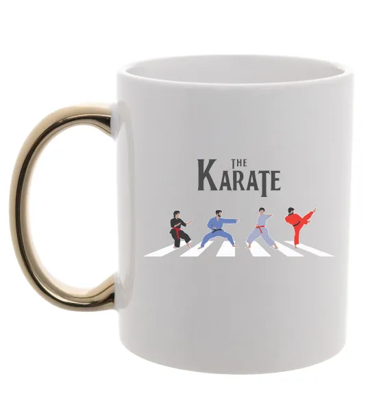 Чашка с цветной ручкой The Karate Золото фото