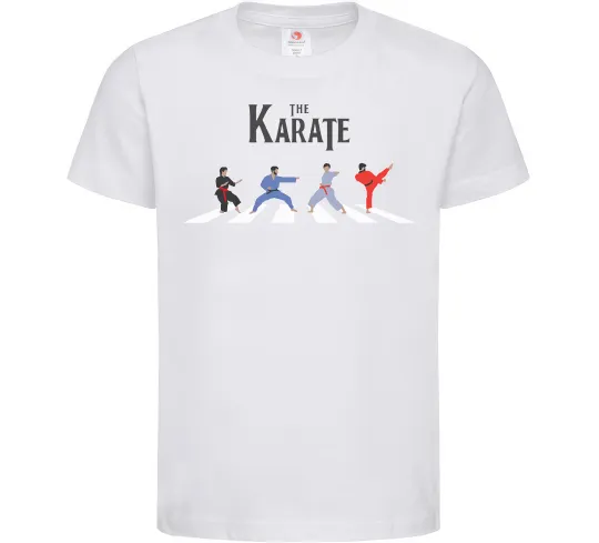 Детская футболка The Karate Белый фото