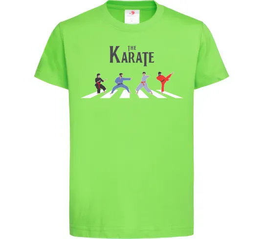 Детская футболка The Karate Лаймовый фото