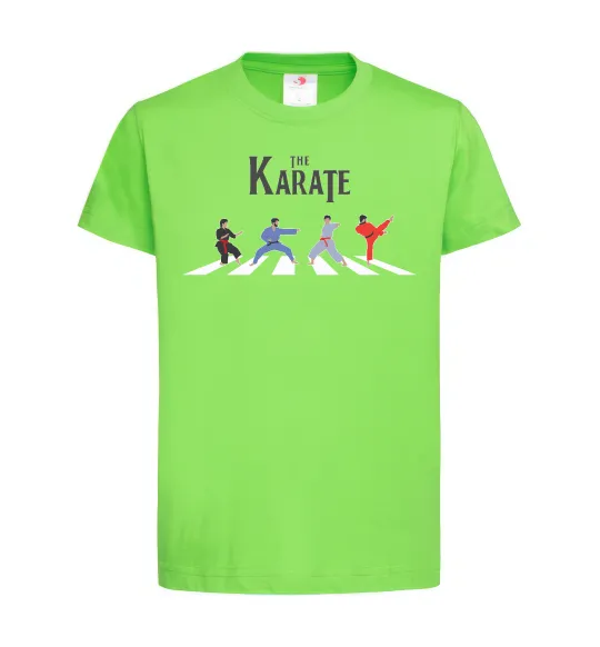 Дитяча футболка The Karate Лаймовий фото