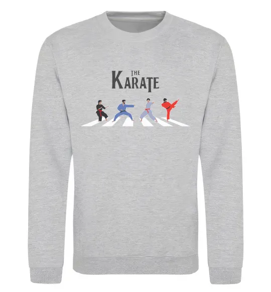 Світшот The Karate Сірий меланж фото