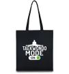 Эко-сумка Taekwondo mode on Черный фото