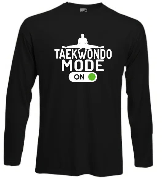 Лонгслив Taekwondo mode on Черный фото