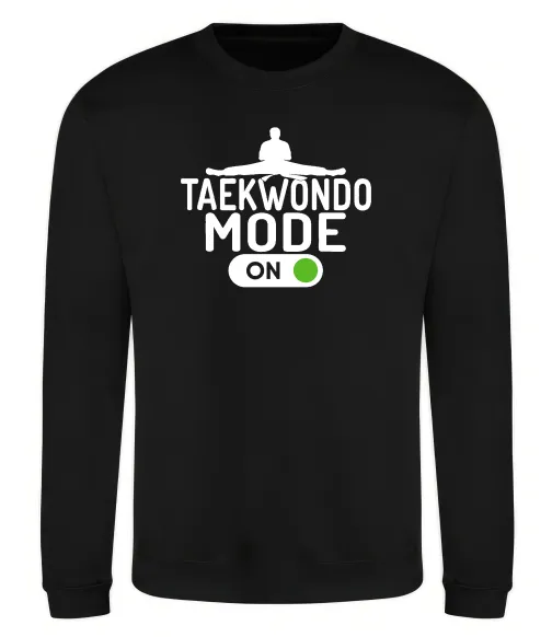 Свитшот Taekwondo mode on Черный фото