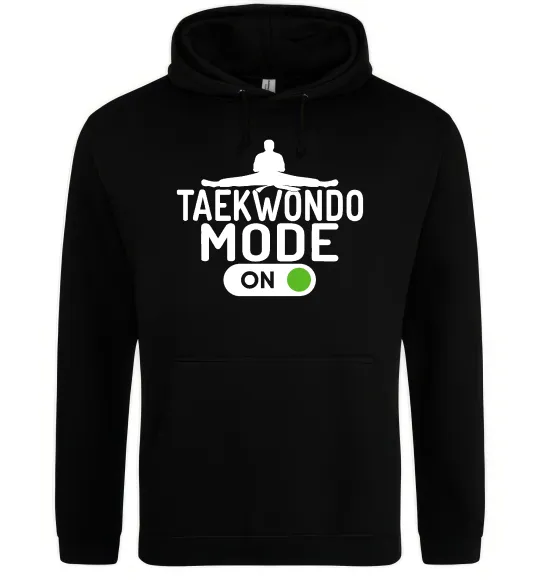 Женская толстовка (худи) Taekwondo mode on Черный фото