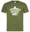 Мужская футболка Taekwondo mode on Оливковый фото