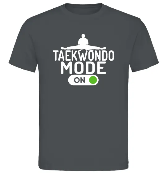 Мужская футболка Taekwondo mode on Графит фото
