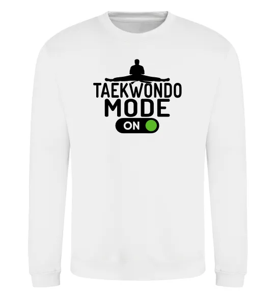 Свитшот Taekwondo mode on Белый фото