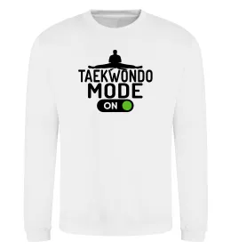 Свитшот Taekwondo mode on Белый фото