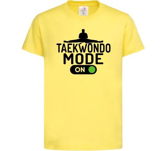 Детская футболка Taekwondo mode on Лимонный фото