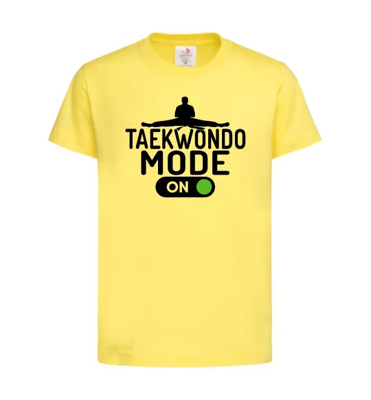 Детская футболка Taekwondo mode on Лимонный фото