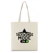 Эко-сумка Taekwondo mode on Бежевый фото