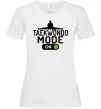 Женская футболка Taekwondo mode on Белый фото