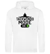Мужская толстовка (худи) Taekwondo mode on Белый фото