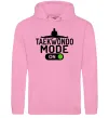 Женская толстовка (худи) Taekwondo mode on Розовый фото