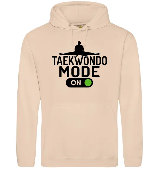 Женская толстовка (худи) Taekwondo mode on Песочный фото