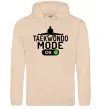 Женская толстовка (худи) Taekwondo mode on Песочный фото