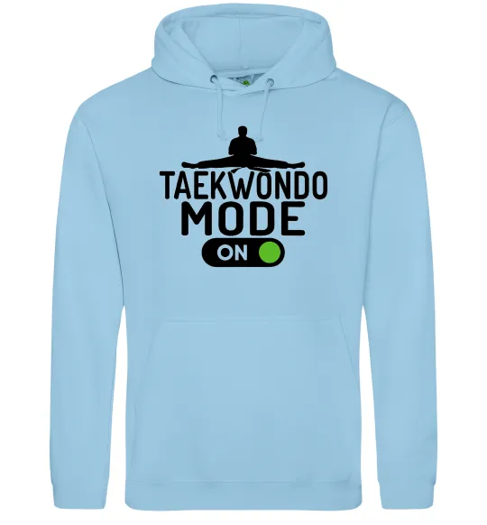 Женская толстовка (худи) Taekwondo mode on Голубой фото