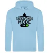 Женская толстовка (худи) Taekwondo mode on Голубой фото
