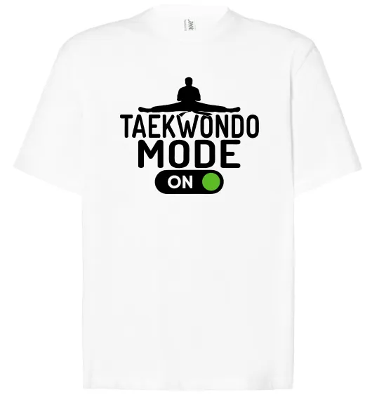 Футболка Оверсайз Taekwondo mode on Белый фото