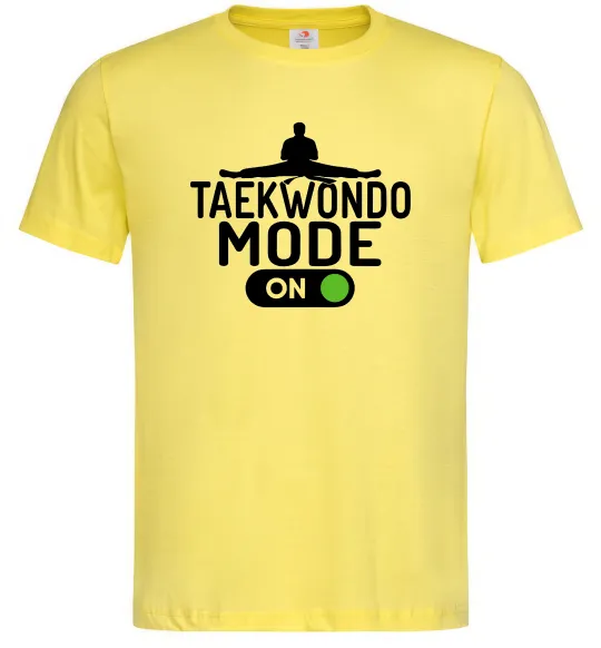 Мужская футболка Taekwondo mode on Лимонный фото