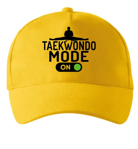 Кепка Taekwondo mode on Солнечно желтый фото