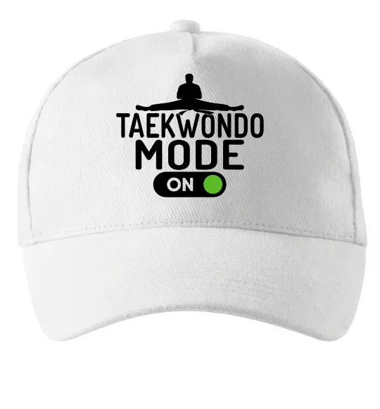 Кепка Taekwondo mode on Белый фото