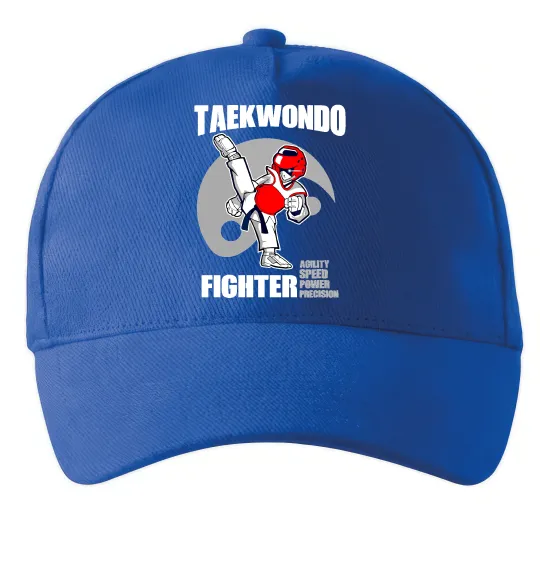 Кепка Taekwondo fighter Ярко-синий фото