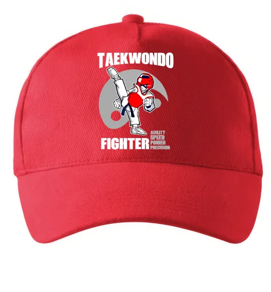 Кепка Taekwondo fighter Красный фото