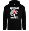 Женская толстовка (худи) Taekwondo fighter Черный фото