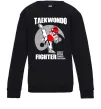 Детский Свитшот Taekwondo fighter Черный фото