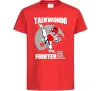 Детская футболка Taekwondo fighter Красный фото