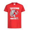 Детская футболка Taekwondo fighter Красный фото