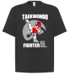 Футболка Оверсайз Taekwondo fighter Черный фото