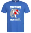 Мужская футболка Taekwondo fighter Ярко-синий фото