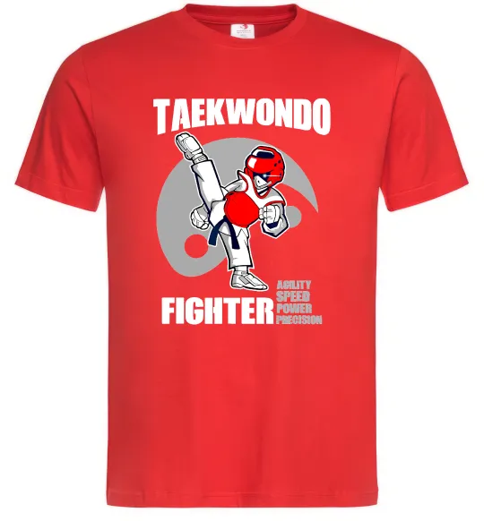 Мужская футболка Taekwondo fighter Красный фото