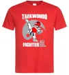 Мужская футболка Taekwondo fighter Красный фото