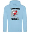 Женская толстовка (худи) Taekwondo fighter Голубой фото