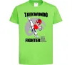 Детская футболка Taekwondo fighter Лаймовый фото