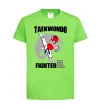 Детская футболка Taekwondo fighter Лаймовый фото