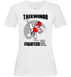 Женская футболка Taekwondo fighter Белый фото
