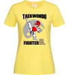 Женская футболка Taekwondo fighter Лимонный фото