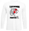 Лонгслив Taekwondo fighter Белый фото
