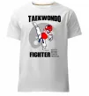 Мужская премиум футболка Taekwondo fighter Белый фото