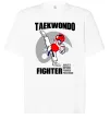 Футболка Оверсайз Taekwondo fighter Белый фото