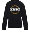 Детский Свитшот Taekwondo respect Черный фото